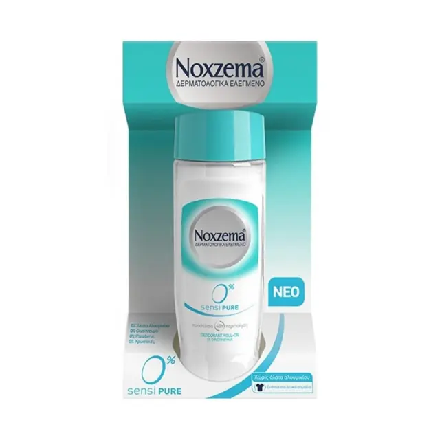 Noxzema Sensipure 0% Deodorant Roll-On 50ml