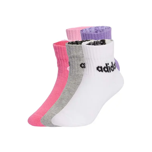 adidas Performance Kids Linear 5 Pair Ankle Socks Άσπρο - Ροζ JF8541 (adidas Performance)