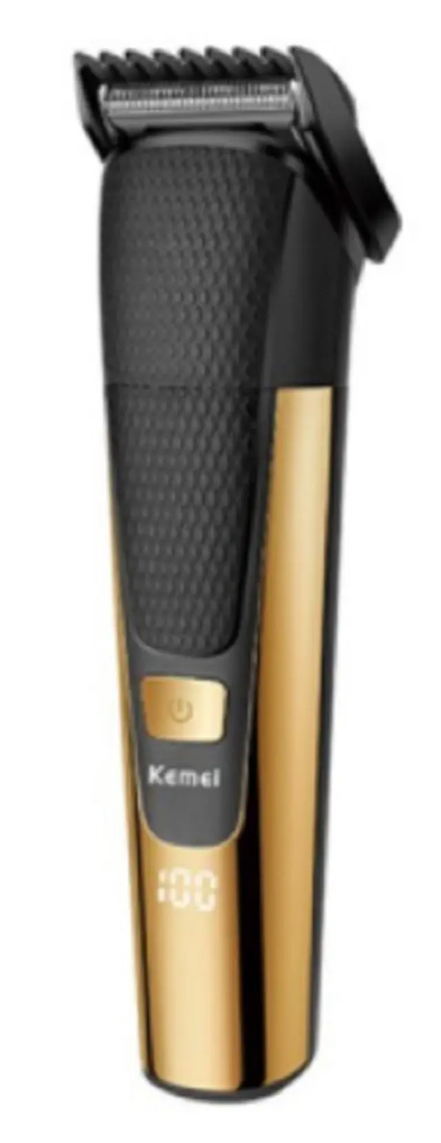 Kemei Επαναφορτιζόμενη Κουρευτική Μηχανή Gold/Black KM-6552