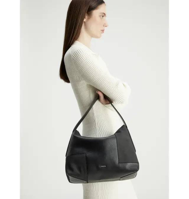 Τσάντα CALVIN KLEIN 12461 Contrast Panel Shoulder Bag 12461 Μαύρο 2