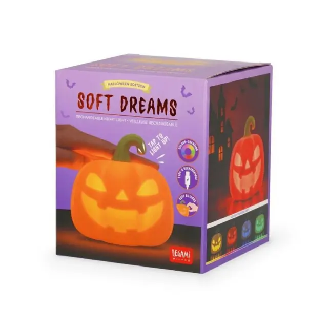 Legami Halloween Φωτάκι Νυκτός Επαναφορτιζόμενο-Soft Dreams-Pumpkin / SIL0001 (Legami)