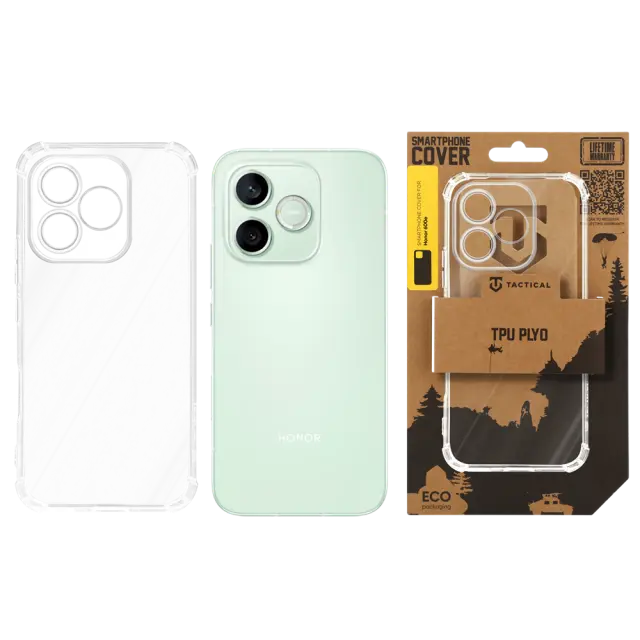 Tactical TPU Plyo Cover for Honor 600e Transparent 3