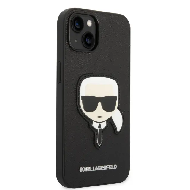 Karl Lagerfeld PU Saffiano Karl Head Case for iPhone 14 Plus Black 3