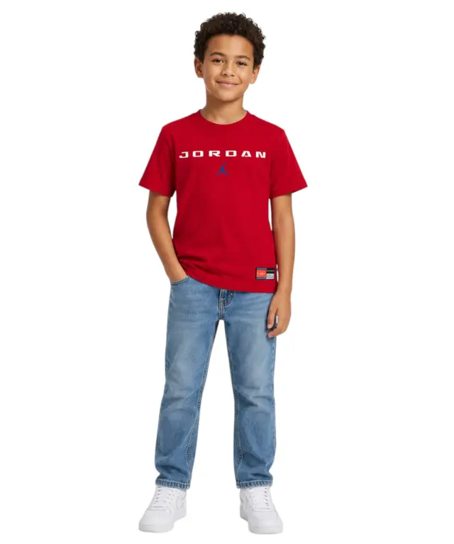 Jordan - Παιδική Μπλούζα T-Shirt Graphic Tee 95G110-U10 Κόκκινο - 8 ετών 2