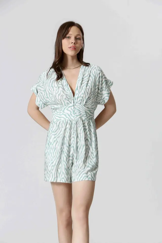 THE KORNER JUMPSUIT (T25199253-AQUA) - M 2