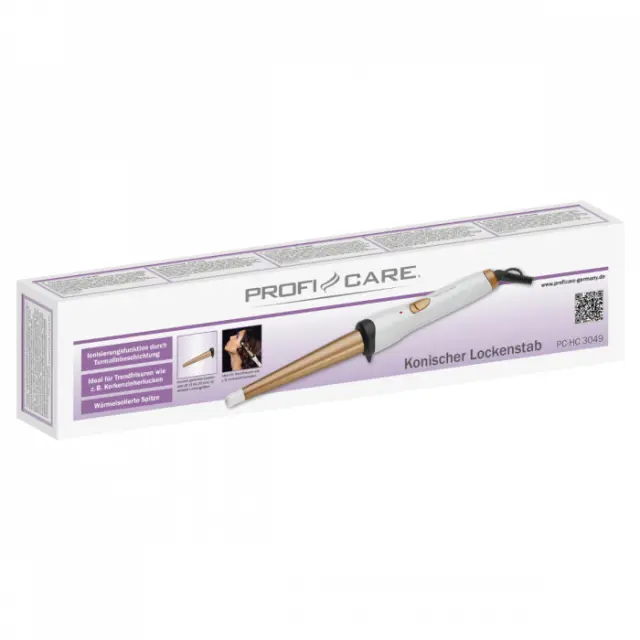 ProfiCare Conical curling iron PC-HC 3049 white gold