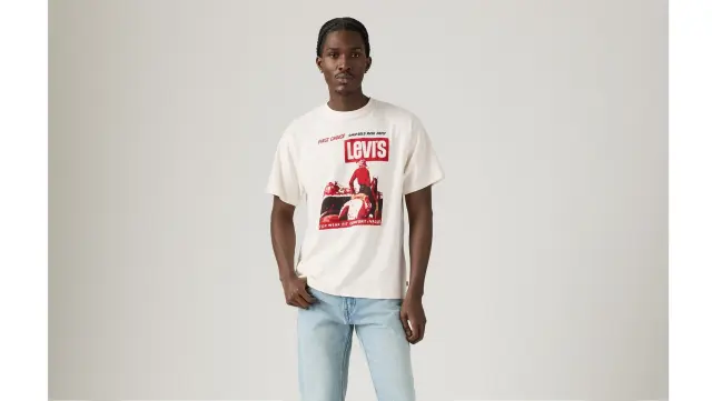 VINTAGE FIT GRAPHIC TEE NEUTRALS White - L