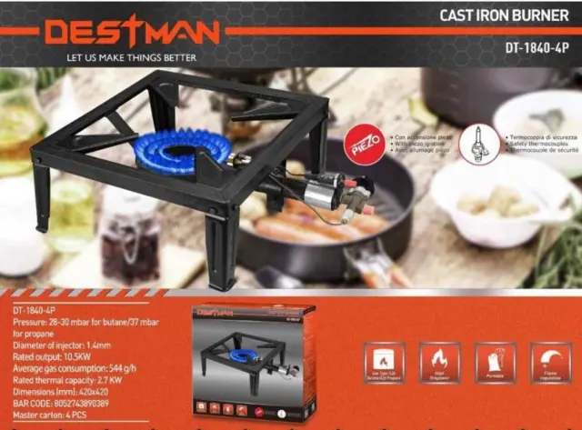 Φορητή ψησταριά Destman DT-1840-4P 3