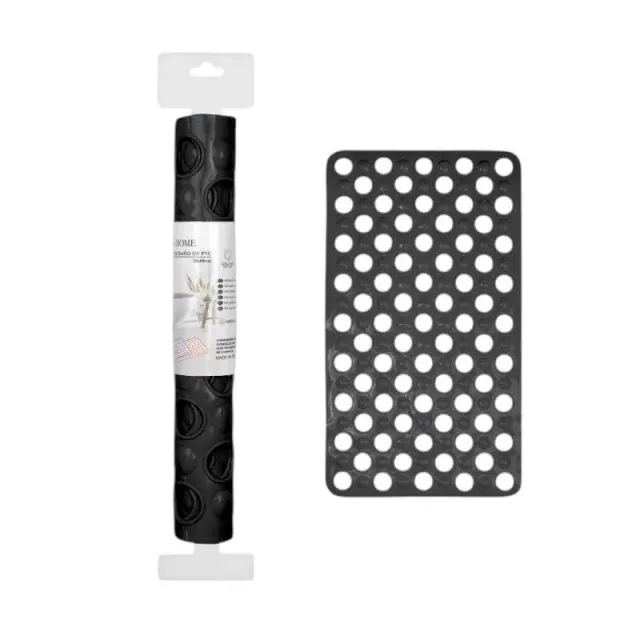 Αντιολισθητικό πατάκι μπάνιου - 6C - 36x66cm - Black - 21081