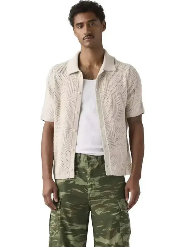Sweater Camp Shirt Neutrals PUMICE STONE - L