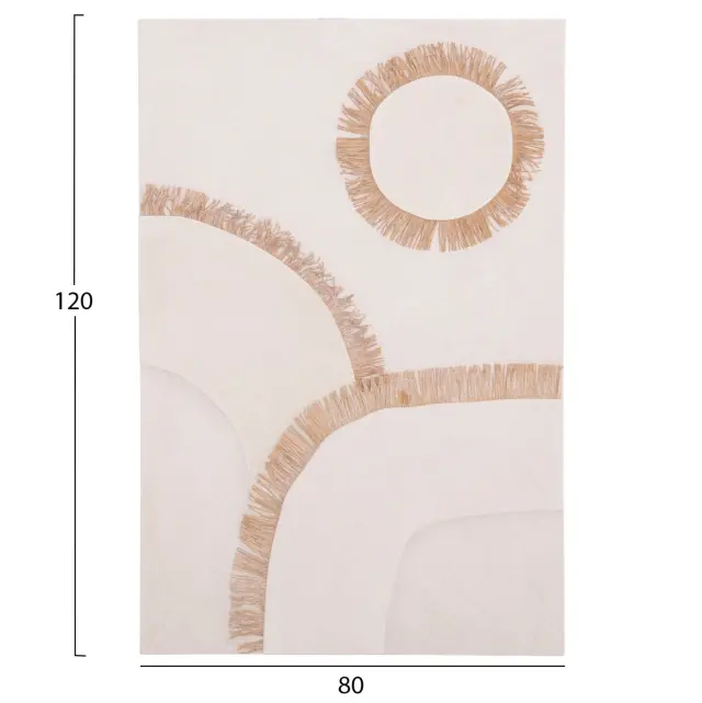 ΠΙΝΑΚΑΣ ΟΡΘΟΓΩΝΙΟΣ ΣΕΙΡΑ SANTORINI HM4531 MDF ΥΠΟΛΕΥΚΟ-ΔΙΑΚΟΣΜΗΣΗ ΜΠΕΖ 80x4,5(πάχος)x120Υεκ. - Single Size 2