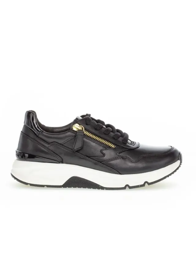 Gabor Sneakers Γυναικείο δέρμα Μαύρο GAB/76898 37-SCHW/GOLD - 37 3