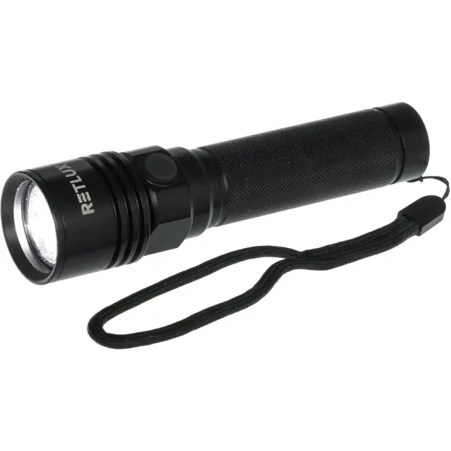 Επαναφορτιζόμενος Φακός Retlux RPL 400 240 Lumens Απόσταση Δέσμης: 100m Αυτονομία: 6h Βάρος: 84gr IPX4 Πλαστικός 2000mAh