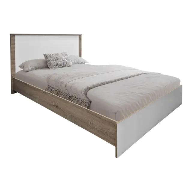 Σετ Κρεβατοκάμαρας Athos Sonoma Λευκό με Κρεβάτι 140x200εκ Σετ 3τεμ 2