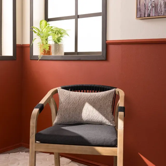 Μαξιλαροθήκη Valley 03 Light Brown TEORAN 65x65cm δαπέδου με γέμιση 2