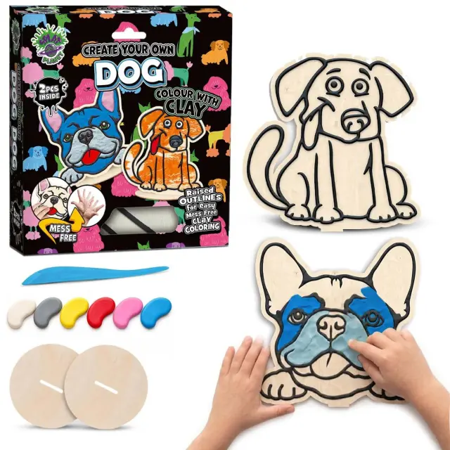 Splat Planet Δημιουργικό Σετ 3D Χειροτεχνίας με Πηλό / Clay Colouring Kit: Dogs 3