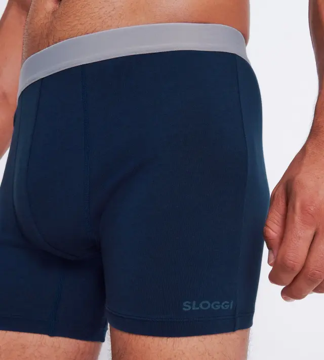 Sloggi Men Μποξεράκια Ανδρικά Go ABC 2.0 Short Μπλε 2-Pack 2