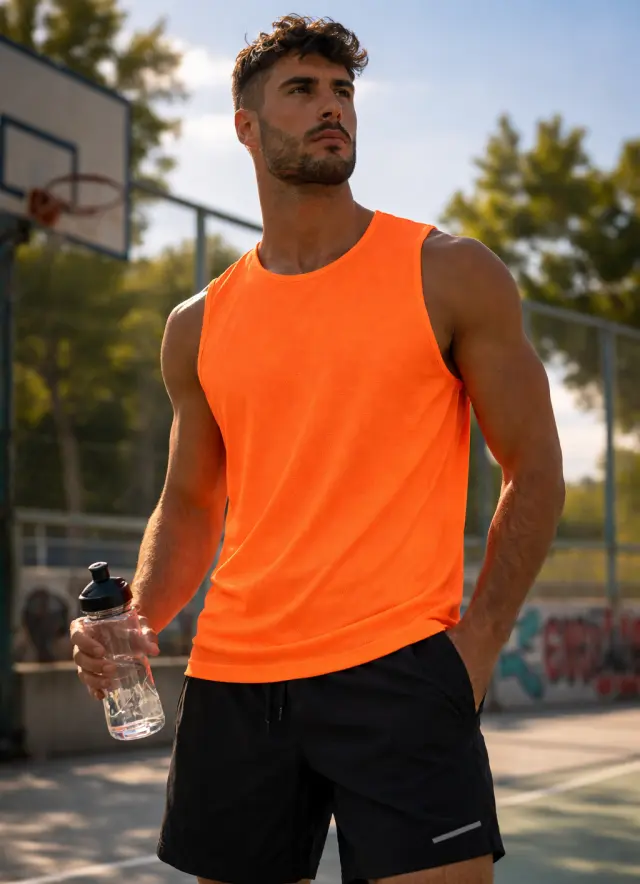 Αμάνικο Noshame® Πορτοκαλί Dry Fit - 182606 - XXL 2