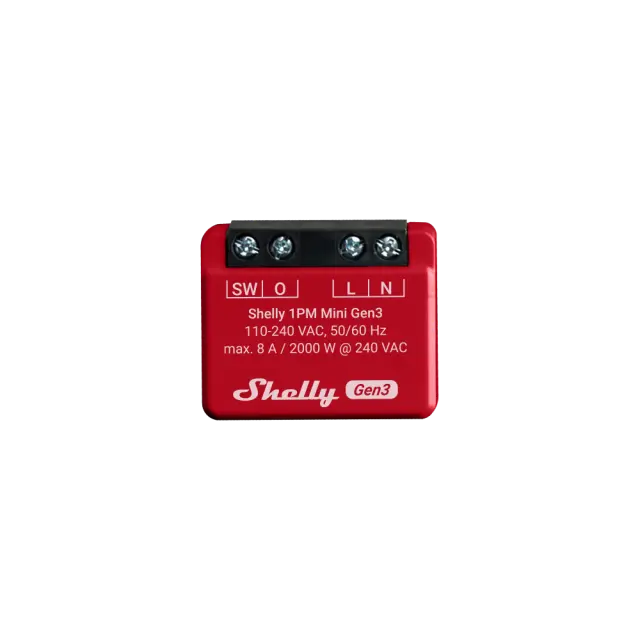 Shelly ΈΞυπνος Διακόπτης 1PM Mini Gen3 (SHELLY_1PM_MINI_G3)