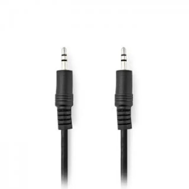 Καλώδιο ήχου 3,5mm αρσ. Stereo - 3,5mm αρσ. Stereo, 1.00m σε μαύρο χρώμα. 2