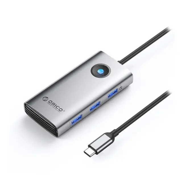 Orico Docking Station PW11 6in1 3x USB-A 3.0 1x USB-C 3.0 1x USB-C PD 100W 1x HDMI 4K30Hz Gray