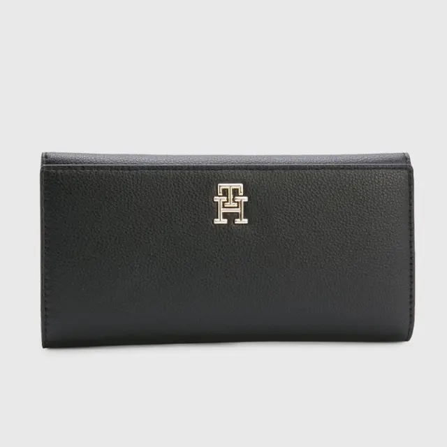 Tommy Hilfiger - Γυναικείο Μεγάλο Πορτοφόλι Th Casual Large Wallet AW0AW14638-BDS Μαύρο