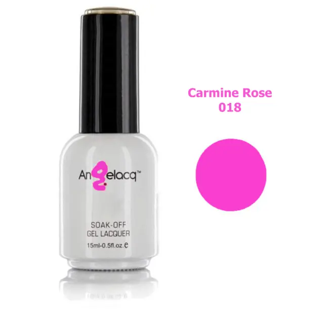 Ημιμόνιμο επαγγελματικό βερνίκι ANGELACQ 15ML - 0.5FL.OZ 018 Carmine Rose