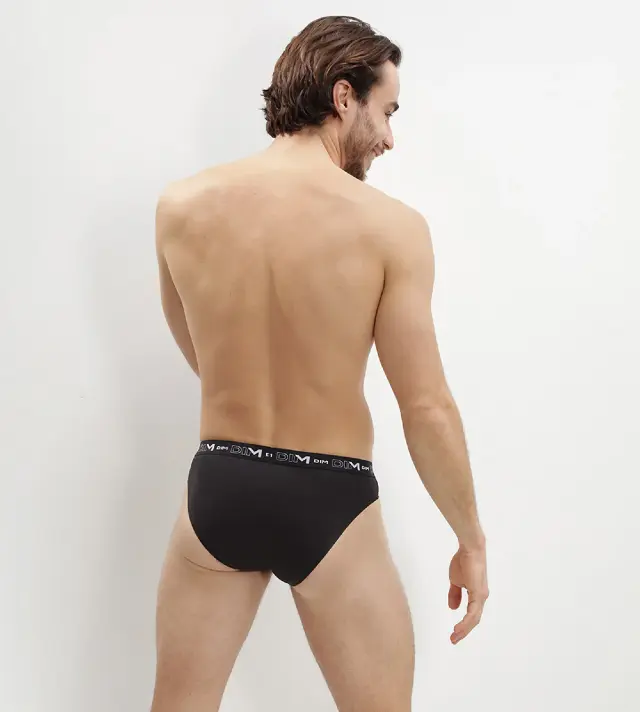 Dim Σλιπ Cotton Stretch Ανδρικά 2τμχ Μαύρο - XL 2