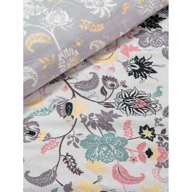 Σετ Παπλωματοθήκη King Size 3 Τεμαχίων Madi Sprigs 240x260 2