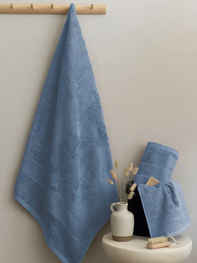 Πετσέτα Χεριών Towels Collection VINS Πετσέτες Μπάνιου 70x140 DENIM