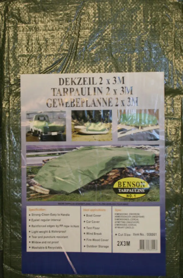 Tarpaulin 2 x 3 m green