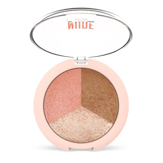 Golden Rose Nude Look Baked Trio Face Powder 3σε1 Πούδρα 19.5g