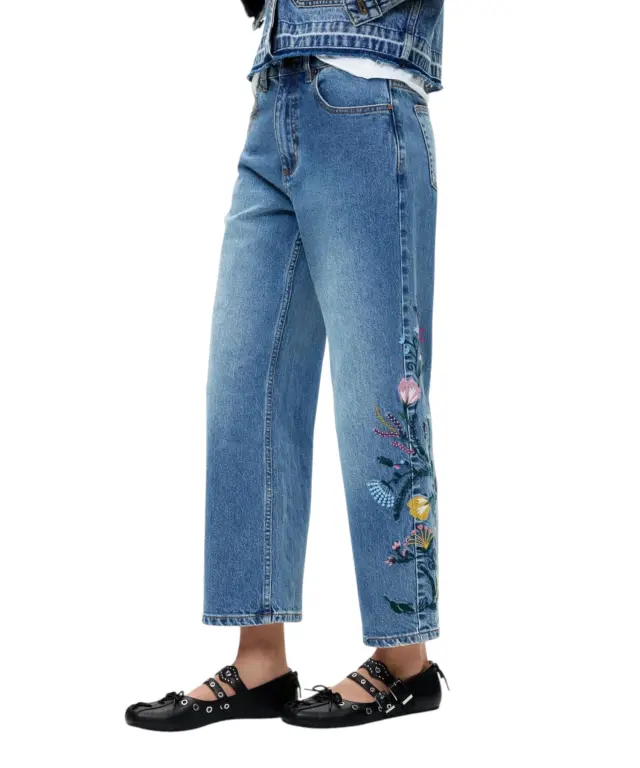 Desigual - Γυναικείο Τζιν Παντελόνι Bridget 26WWDD16-5053 Μπλε 2