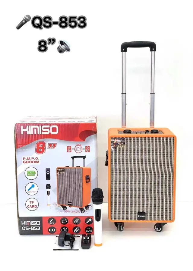 Φορητό ηχείο subwoofer με μικρόφωνο Karaoke - QS-853 - 260752 2