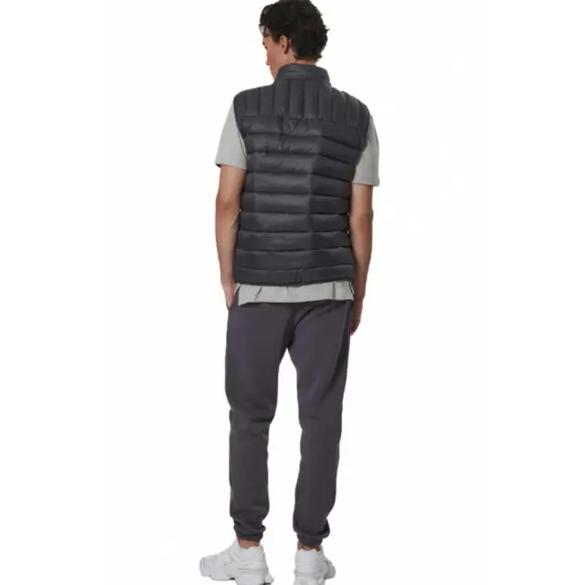 Body Action Men's Lightweight Quilted Vest Jacket Μαύρο 073534-01 (Body Action) 3