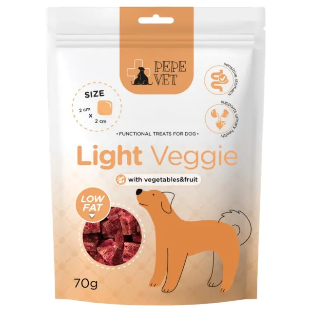 PEPE VET Light Veggie - dog treat - 70g