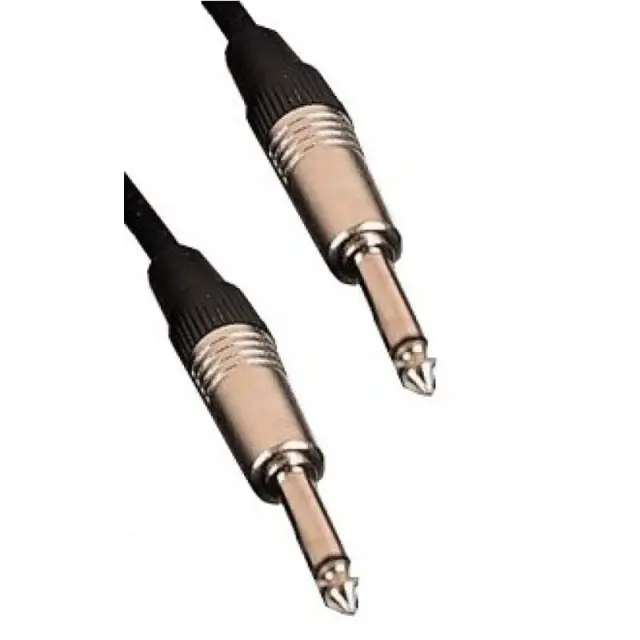 CABLE4ME 6.35mm Mono Jack Male - 6.35mm Mono Jack Male 1m 2