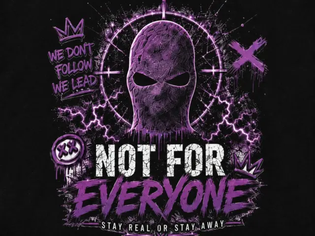 Ghetto Greece "Not For Everyone" Purple Edition T-Shirt 3