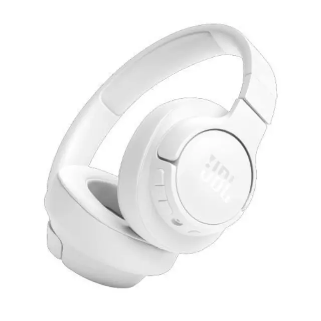Bluetooth Ακουστικά Over Ear Ασύρματα & Ενσύρματα JBL Tune 720BT με Pure Bass Voice Aware Jack 3.5mm 76h Playtime και Quick Charge White