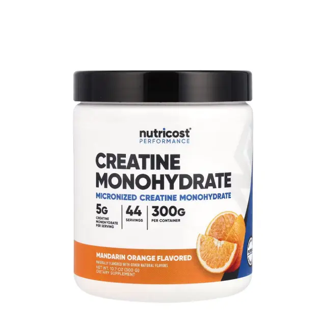 Nutricost Creatine Monohydrate Powder Mandarin Orange, 300 g