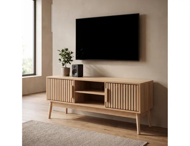 Έπιπλο Τηλεόρασης Klaus Home Deco Factory με διαστάσεις 117x40x48cm HD0088YGO