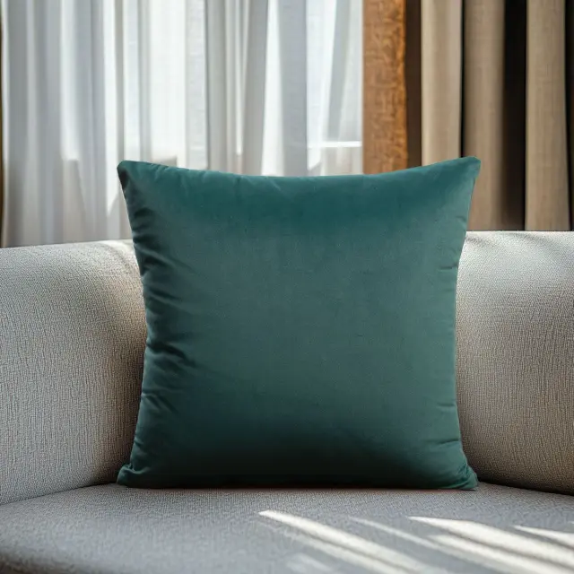 Beauty Home ΜΑΞΙΛΑΡΟΘΗΚΗ ΘΗΚΗ ΒΕΛΟΥΔΟ PREMIUM ΠΡΑΣΙΝΟ 45 x 45 cm 2