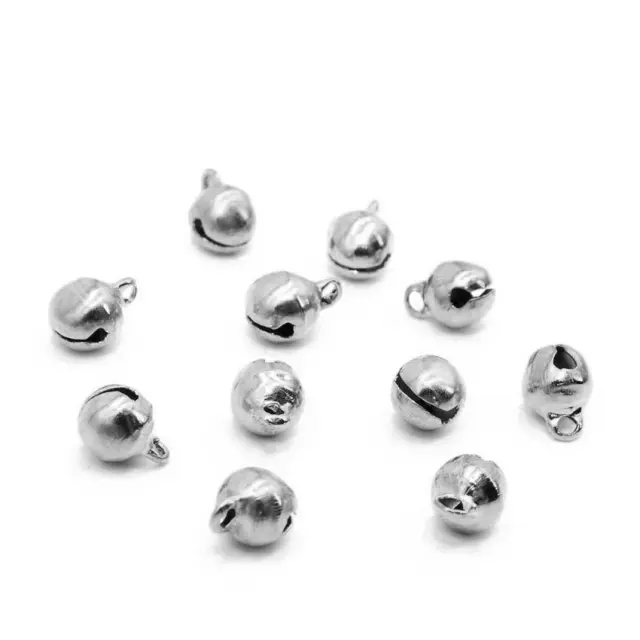 Κουδουνάκι Μεταλλικό Ασημί 14x11.5x10mm - 40τεμ
