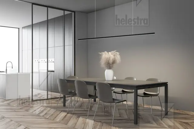 Κρεμαστό Φωτιστικό LED LOOPY Μαύρο Ματ 150cm Dimmable 2