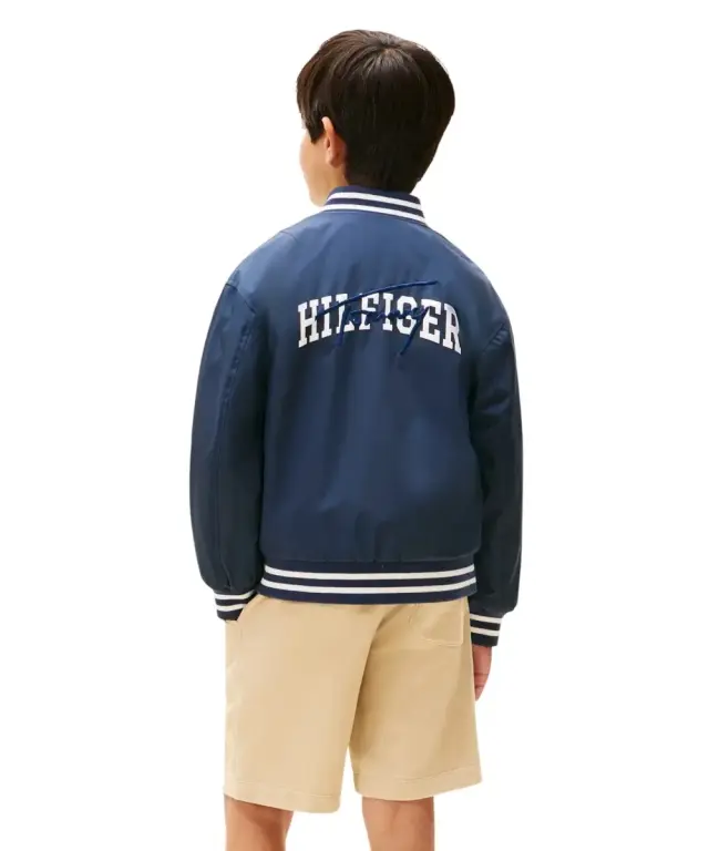 Tommy Hilfiger - Παιδικό Μπουφάν Reversible Back Logo Relaxed Bomber KB0KB09740-C1G Μπλε Σκούρο 3