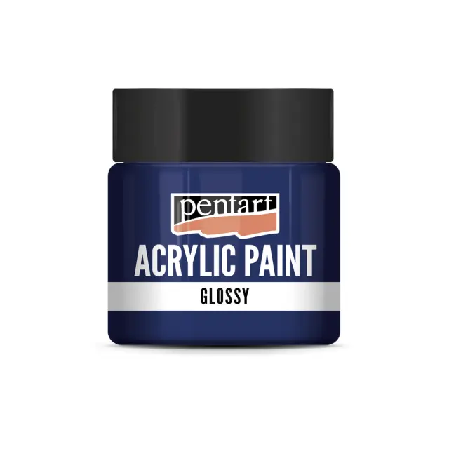 Χρώμα ακρυλικό Glossy (Γυαλιστερό) 50ml Pentart, Μπλε σκούρο