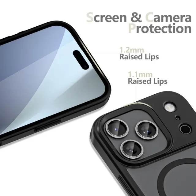 TECH-PROTECT MAGMAT XT 4-SET MAGSAFE IPHONE 17 PRO MATTE BLACK 3