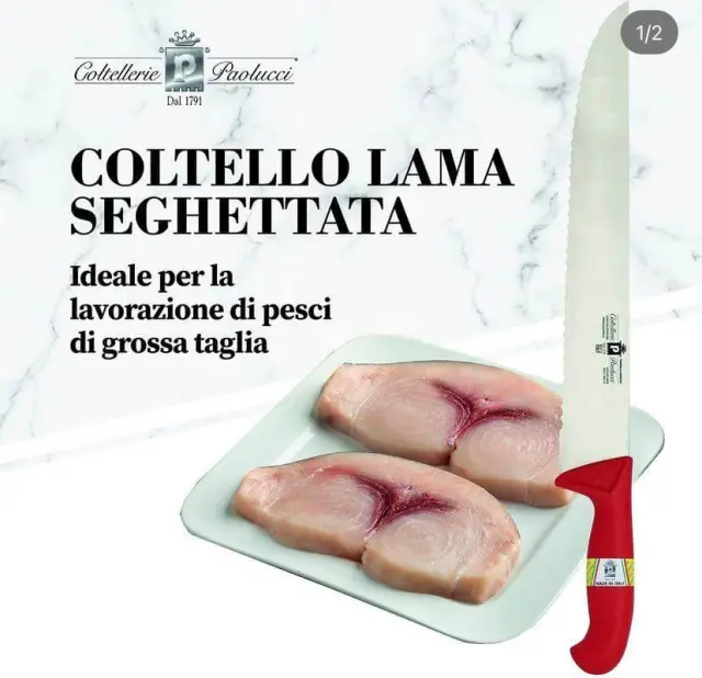Μαχαίρι Ψαριών Ιταλίας Paolucci Coltellerie 2555 31cm 2