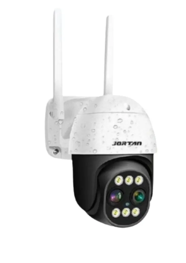 Αδιάβροχη Κάμερα Παρακολούθησης Wi-Fi HD 1080P 355° IP66 με Ζουμ X8 και Έγχρωμη Νυχτερινή Λήψη Jortan JT-8186XM Μαύρη-Λευκή