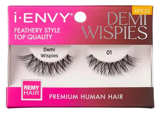 Kiss Ψεύτικες Βλεφαρίδες Envy Demi Wispies 01 Feathery Style Lashes 2 Ζευγάρια